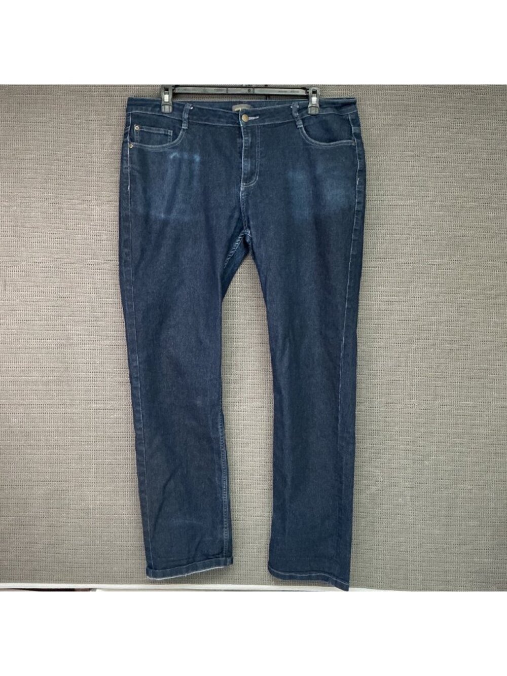 Apparel Collection Men's Straight-Leg Stretch Denim Jeans 40R Dark Wash